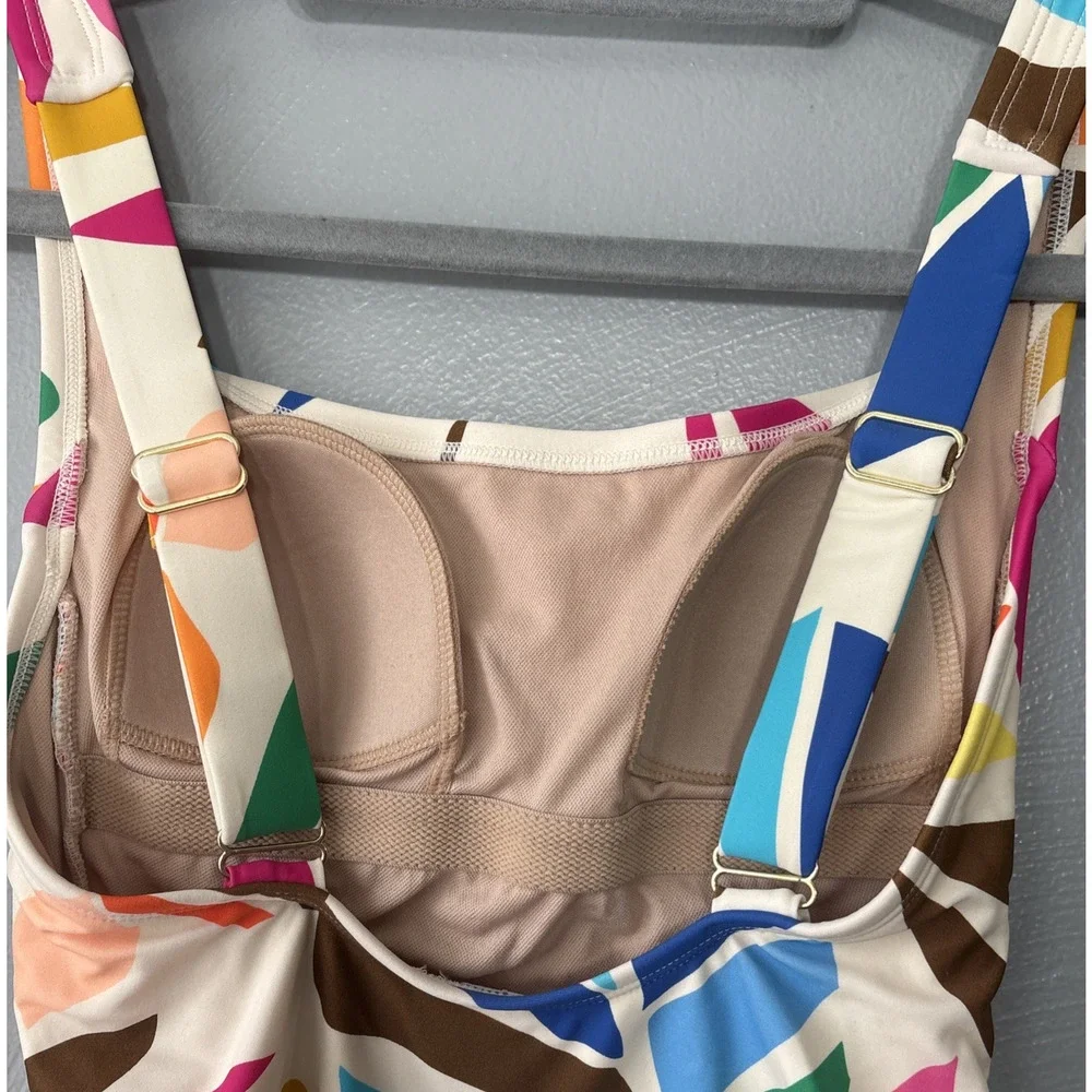 Tabitha Brown Swimsuit Size Small Tropical Beach French Cut Cheeky One Piece